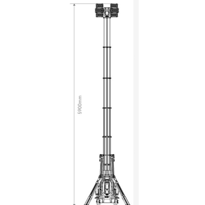 Turn de lumina  6m inaltime - 105.000 lumeni  